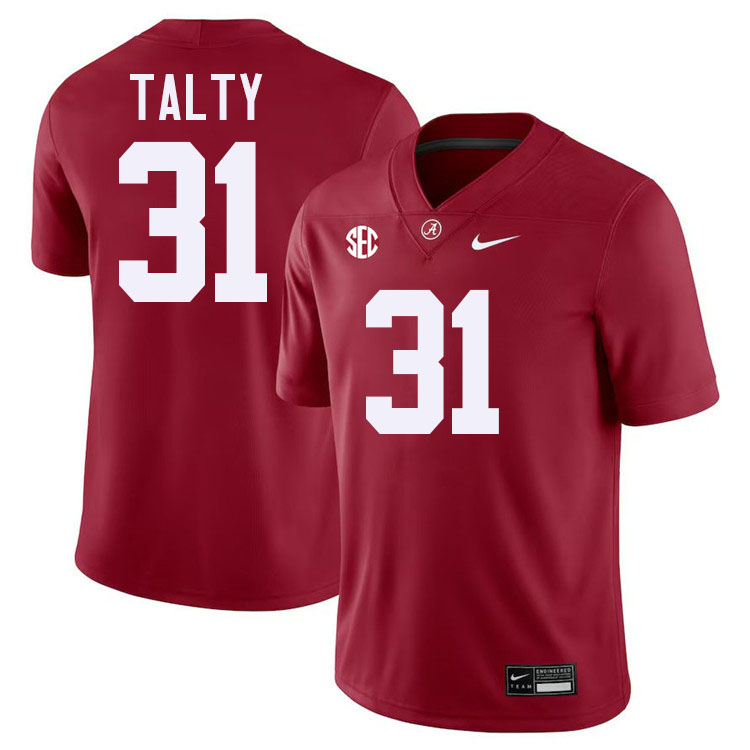 Conor Talty Alabama Jersey,University Of Alabama Crimson Tide Football Jersey,Uniforms-Crimson